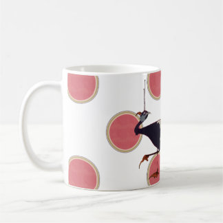 1910 Decorative Art Nouveau Bird mut Coffee Mug