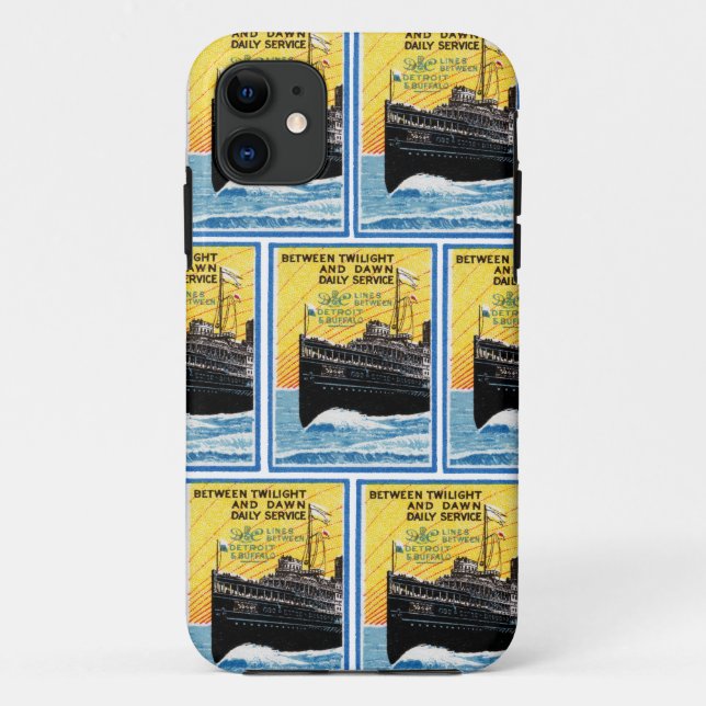 1910 Detroit to Buffalo Steamship Case-Mate iPhone Case (Back)