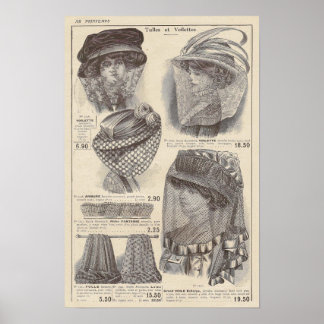 1910 Edwardian French Fashion Print