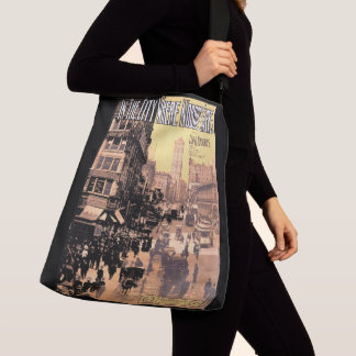 1910 In the City Where Nobody Cares sheet music Crossbody Bag