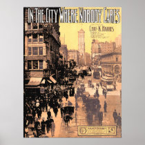  1910 In the City Where Nobody Cares sheet music