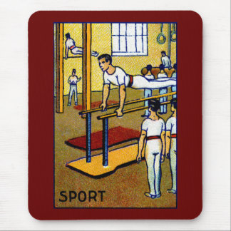 1910 Men's Gymnastics Mouse Pad