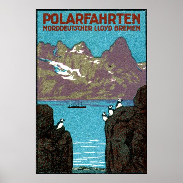 1910 Ocean Liner Poster (Front)