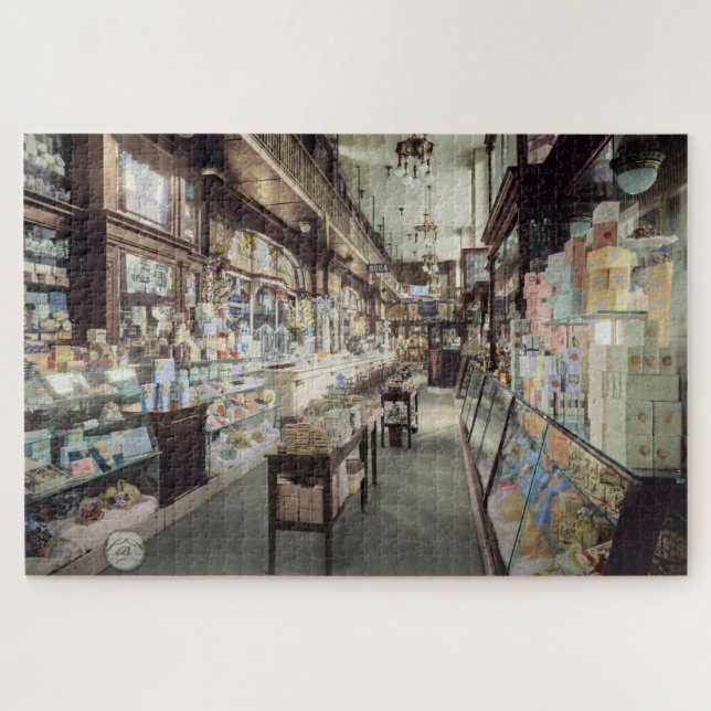 1910 Pharmacy at New York's Pennsylvania Station Jigsaw Puzzle (Horizontal)