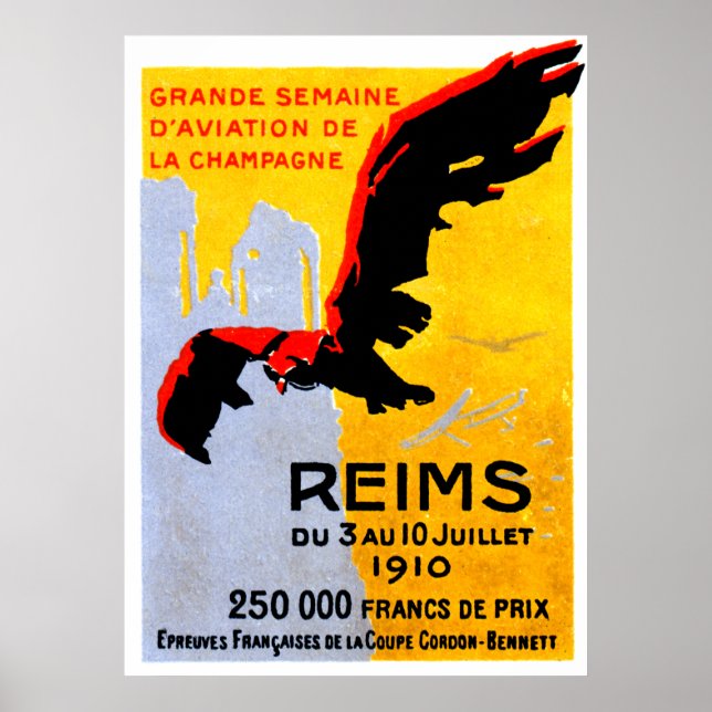 1910 Reims Air Show Poster (Front)