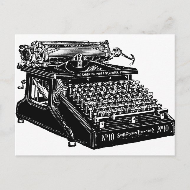 1910 Typewriter Postcard (Front)