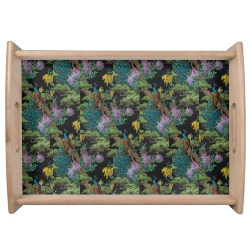 1910 Vintage Wallpaper The Cedar Tree Serving Tray