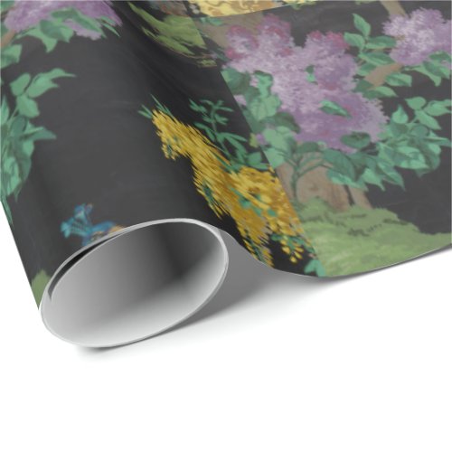 1910 Vintage Wallpaper The Cedar Tree Wrapping Paper