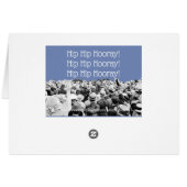 1910'S CROWD CHEERING PHOTO HIP HIP HOORAY! (Back Horizontal)