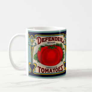 1910s Defender brand tomatoes label Coffee Mug