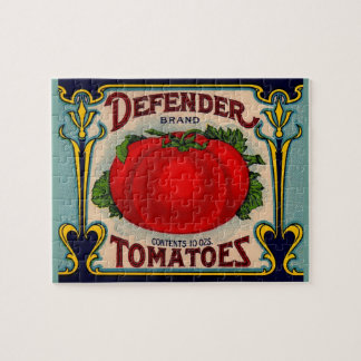 1910s Defender brand tomatoes label Jigsaw Puzzle