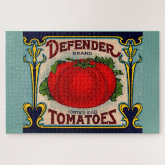 1910s Defender brand tomatoes label Jigsaw Puzzle
