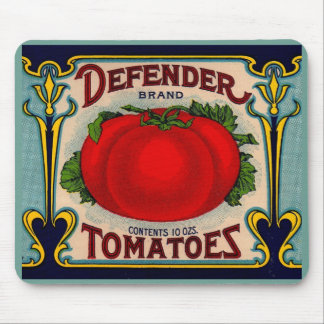 1910s Defender brand tomatoes label Mouse Pad