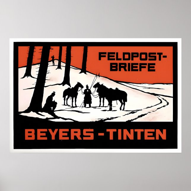 1910s German Advertisement Poster Beyer's Ink for (Front)