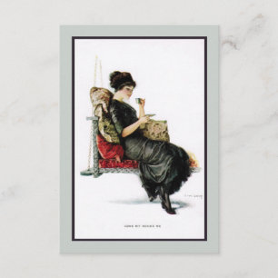 1910s Porch Swing Tea Party Invitation