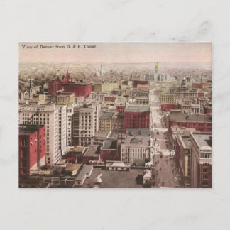 1910's View of Denver, CO from The D & F Tower Postcard