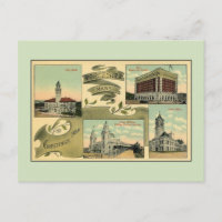 1910s Vintage greetings from Worcester MA