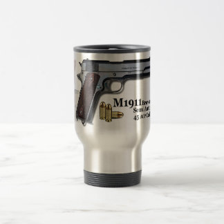 1911 Browning M1911 Semi Automatic Pistol 2 Travel Mug