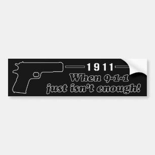 1911 BUMPER STICKER