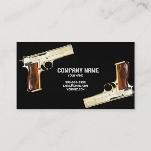 Customizable 1911 business card