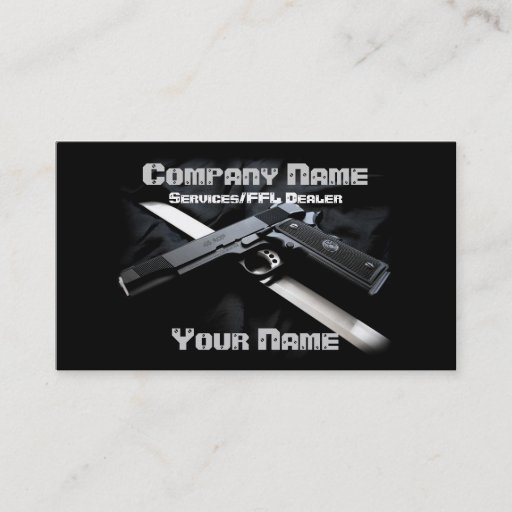 Customizable 1911 business card  2
