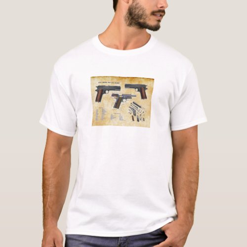1911 COLT PISTOL T_Shirt