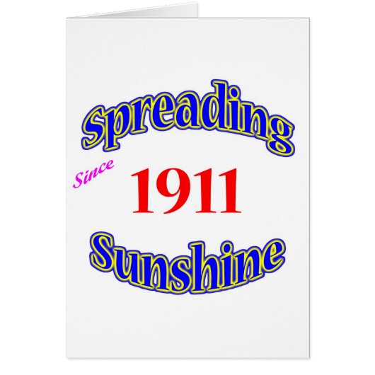 1911 Spreading Sunshine Cards (Front)
