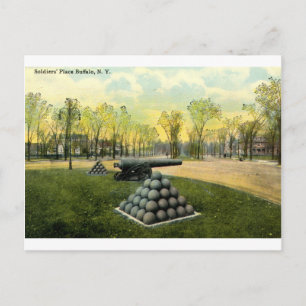 1911 Vintage Soldiers' Place, Buffalo, NY Postcard