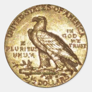 1912 2 1/2 Dollar Gold Eagle Sticker