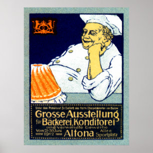 1912 Bakery + Confectionery Exhibition Poster