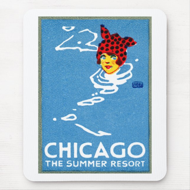 1912 Chicago, The Summer Resort Mouse Pad (Front)