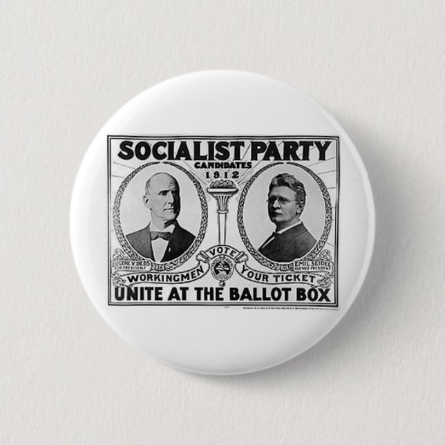 1912 Debs - Seidel Pinback Button (Front)