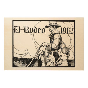 1912 Rodeo Cowboy Country western Art 