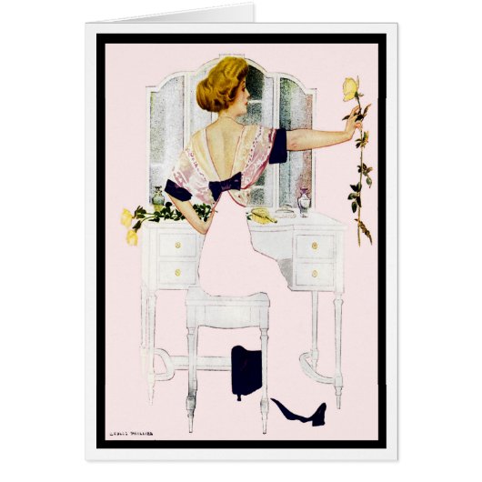 1912!! "ROMANCE & ROSES" FADE-AWAY COLES PHILLIPS CARDS (Front)