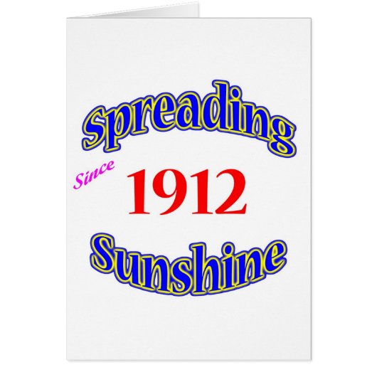 1912 Spreading Sunshine Cards (Front)