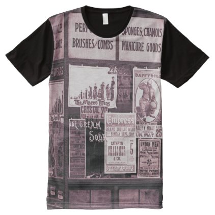 1912 Store Window Vaudeville Pro-Union Manicure All-Over-Print Shirt