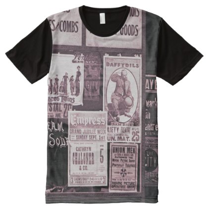 1912 Store Window Vaudeville Pro-Union Manicure All-Over-Print Shirt