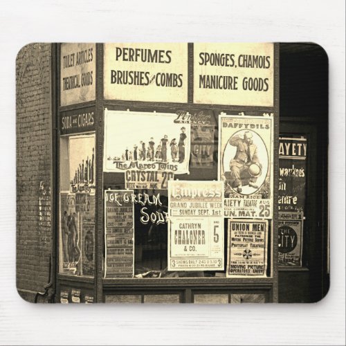 1912 Store Window Vaudeville Pro_Union Manicure Mouse Pad