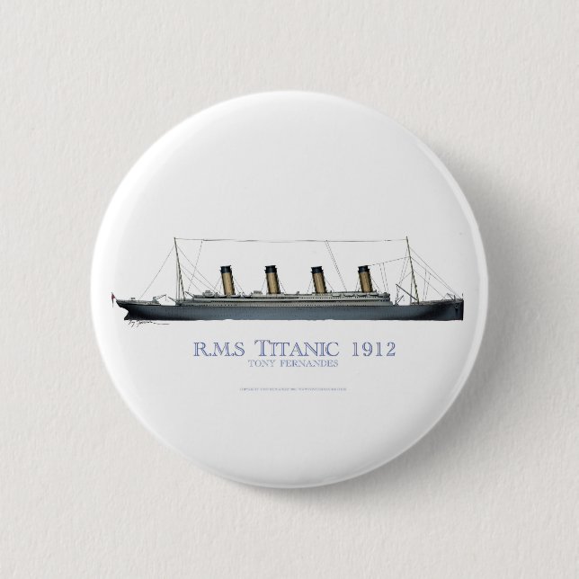 1912 Titanic 1 Button (Front)