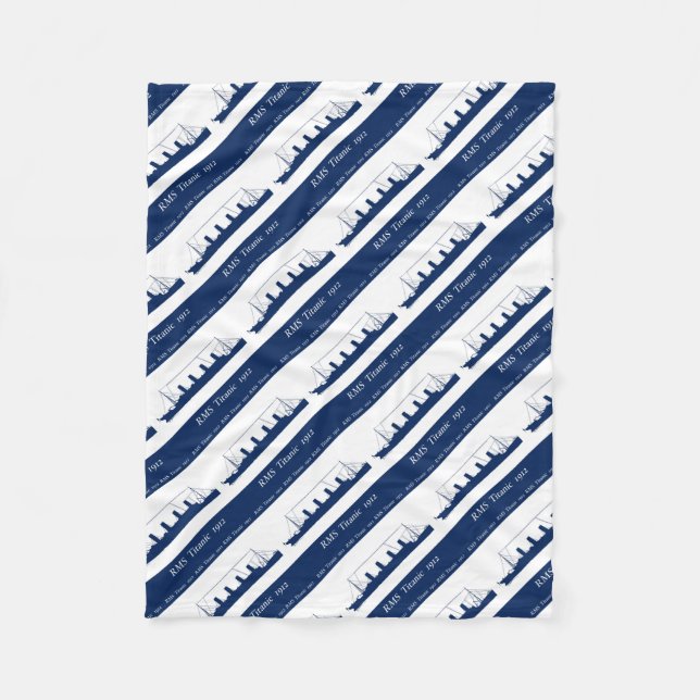 1912 Titanic 3 Fleece Blanket (Front)