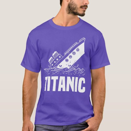 1912 Titanic Funny Swim Team Gifts Swimming Boat L T_Shirt