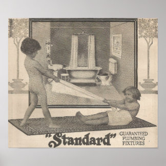 1913 Bath fixtures advertisement Poster