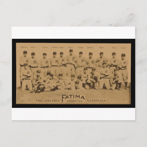 1913 Philadelphia Phillies Fatima Tobacco Card