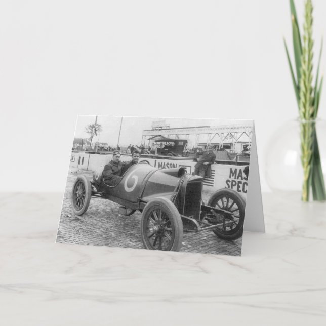 1913 Race Car Card (Front)