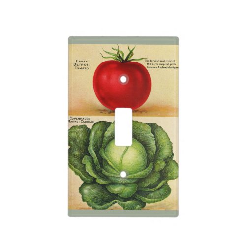 1913 seed catalog art light switch cover