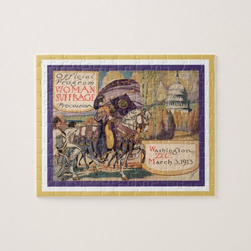1913 Suffrage Parade Procession Votes For Women Jigsaw Puzzle