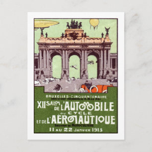 1913 Transportation Expo Poster Postcard