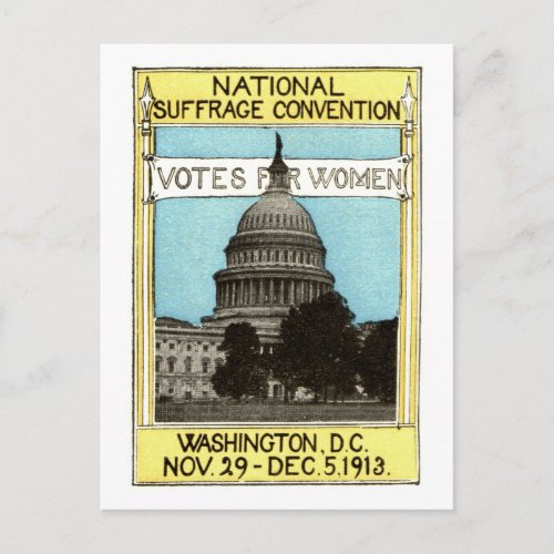 1913 Votes for Women Postcard