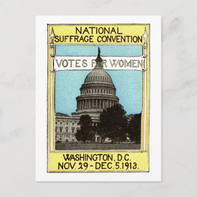 1913 Votes for Women Postcard (Front)