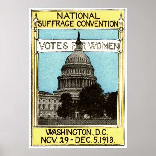 1913 Votes for Women Poster